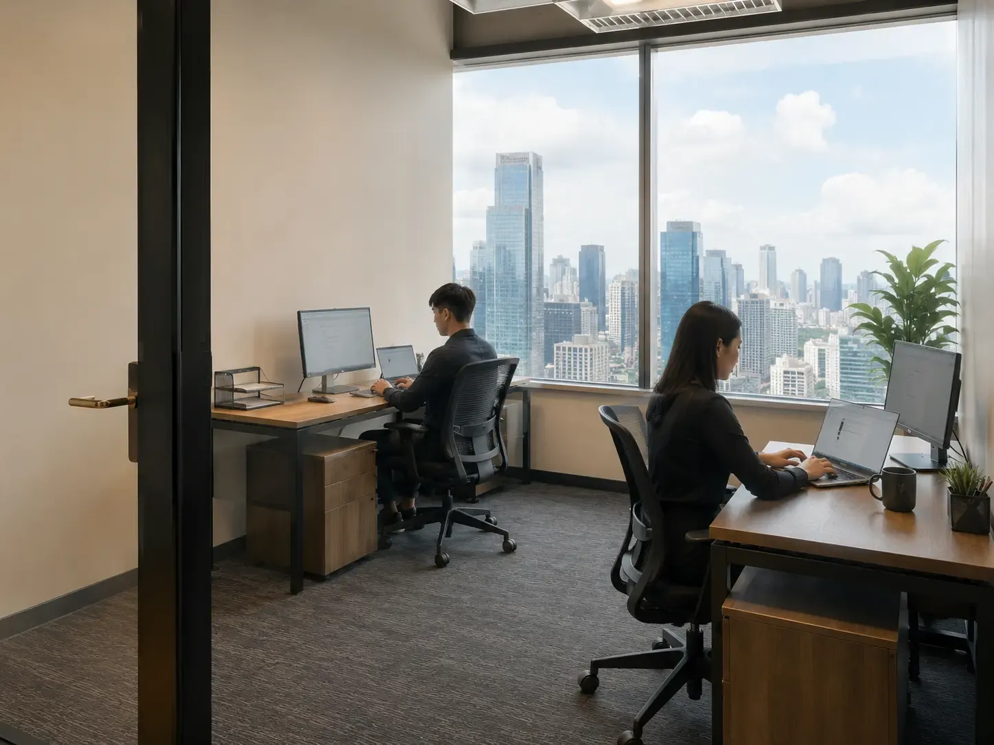Common lounge area in a Bangkok office
