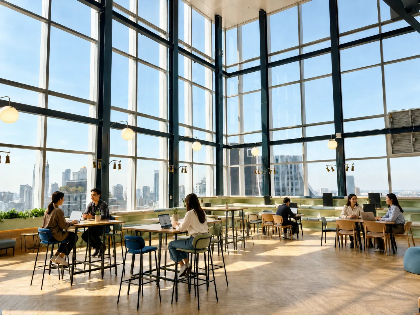 Common office area in Bangkok